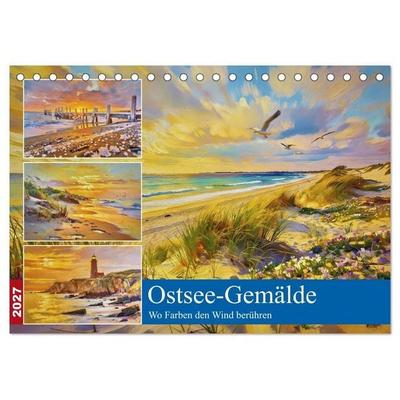 Ostsee-Gemälde (Tischkalender 2027 DIN A5 quer), CALVENDO Monatskalender