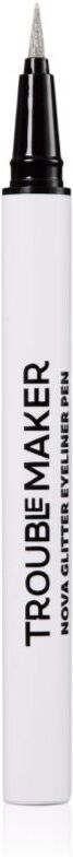 Trouble Maker Nova Glitter Liquid Eyeliner Pen Shimmer Eyeliner shade Circuit Breaker Silver 0.5 ml