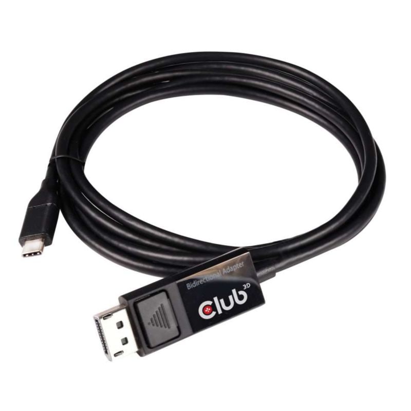 Club3D Club 3D USB Adapterkabel 1,8m Typ-C zu DisplayPort 8K60Hz HDR schwarz CAC-1557