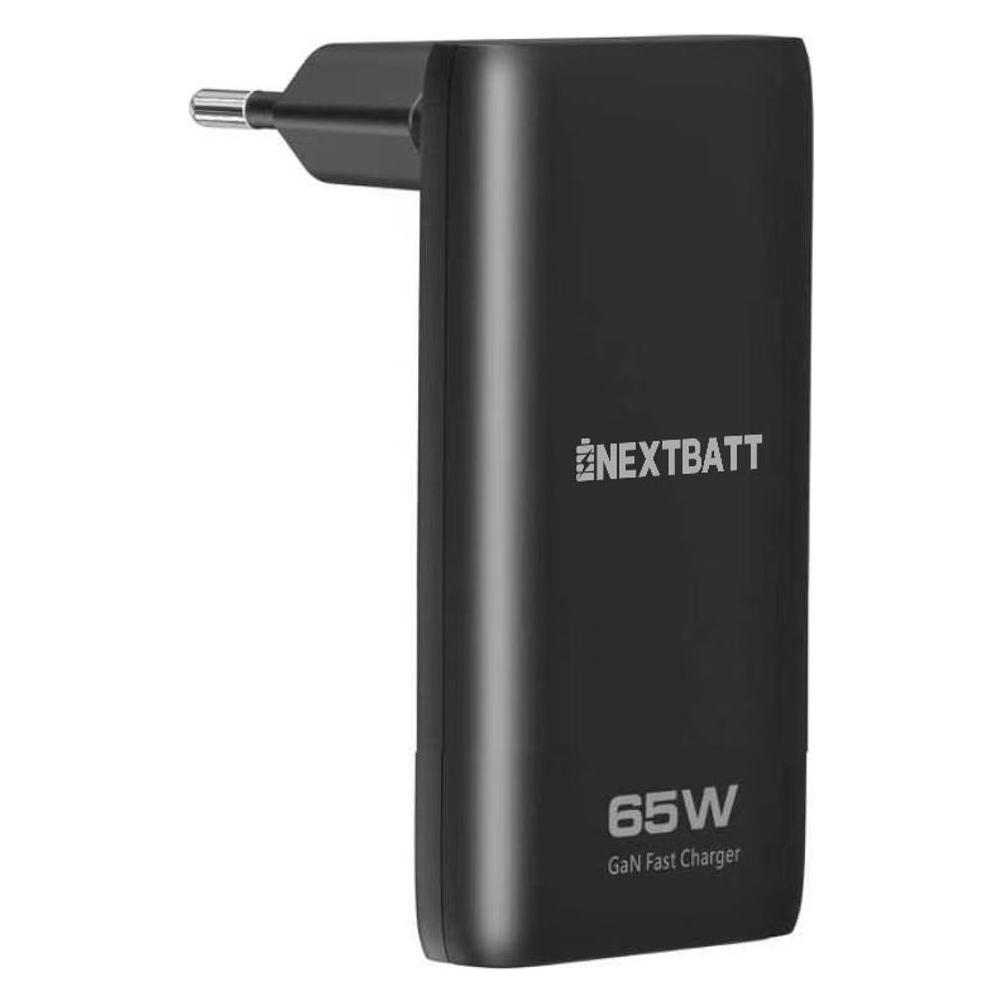 Nextbatt GaN Ultra Slim Charger Foldable 65W USB-C/USB-A - Black (65 W) (NB-ULTRATHIN65W)