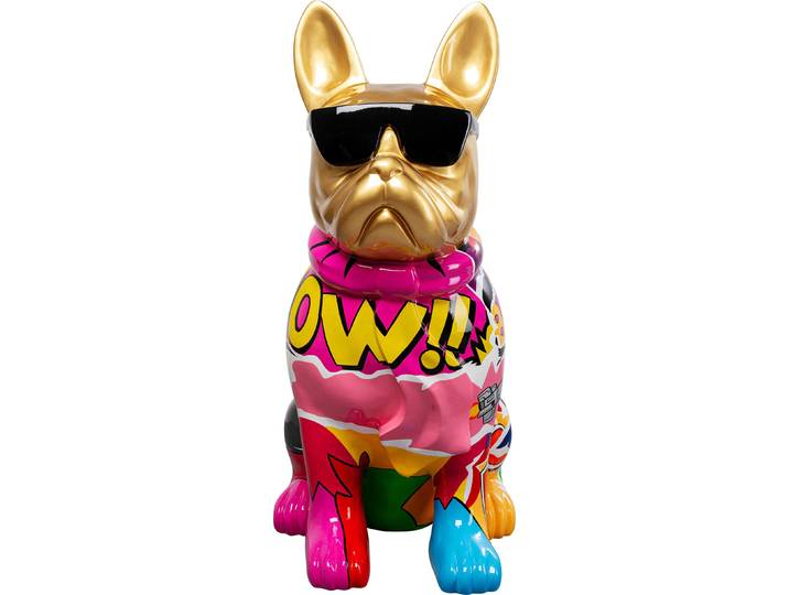 Dekofigur KARE DESIGN Deko Figur Graffiti Dog , bunt (mehrfarbig), B:10cm H:20cm T:13cm, Polyresin, Dekofiguren, Dekofigur