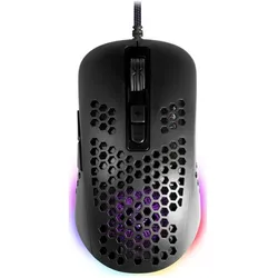 Defender GM-620L SHEPARD 12800dpi 7P hintergrundbeleuchtete Gaming-Maus (Kabelgebunden), Maus, Schwarz