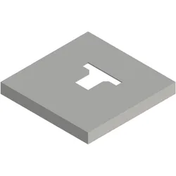 Osmo Pfostenanker-Abdeckung Typ D zum Aufdübeln, Silber