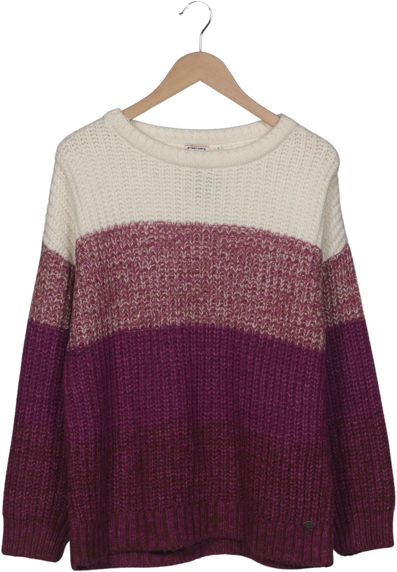 Timezone Damen Pullover, Mehrfarbig, Gr. L, Synthetik / Wolle - Second Hand