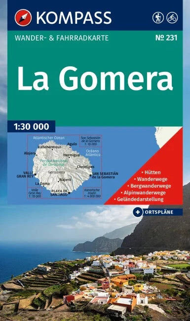Carte de randonnée n° 231 - La Gomera   Kompass