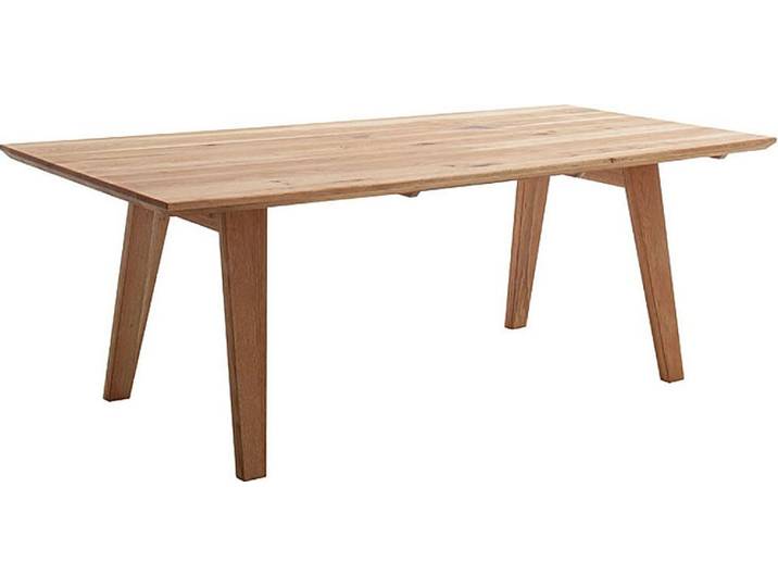 Esstisch MCA LIVING Volos Esstisch , beige (naturfarben, naturfarben, naturfarben), B:200cm H:76cm T:100cm, Zerreiche massiv aufgedoppelt, Tische, Esstisch