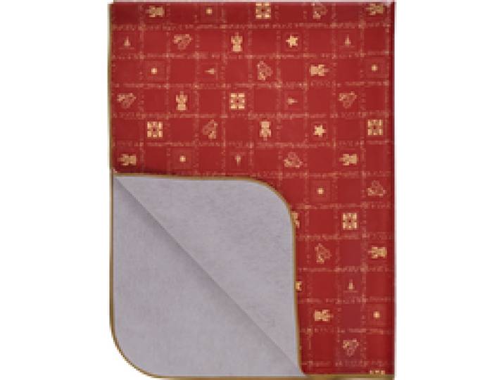 LIVARNO® Nappe vernie festive (130 x 160 cm, rouge)