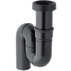 Geberit Geruchsverschluss 167734161 Ø 110 mm, Abgang vertikal, für Hock-WC, PE-HD, schwarz