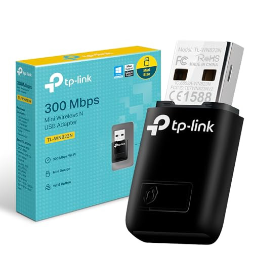 TP-Link TL-WN823N N300 Wifi USB Adapter 300Mbps Compacte WLAN USB-stick