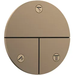 Hansgrohe ShowerSelect Comfort S Ventil Unterputz, Brushed Bronze, 3 Verbraucher, iBox universal 2, 26 l/min Durchfluss