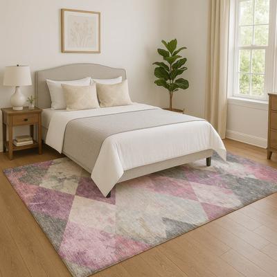 Addison Rugs Premium Washable Super Soft Contemporary Diamonds Mayfield Rug