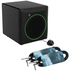 Mackie Subwoofer CR8SBT aktiver Bluetooth-Subwoofer mit 2x Klinkenkabel (Subwoofer aktiv), PA Lautsprecher, Schwarz
