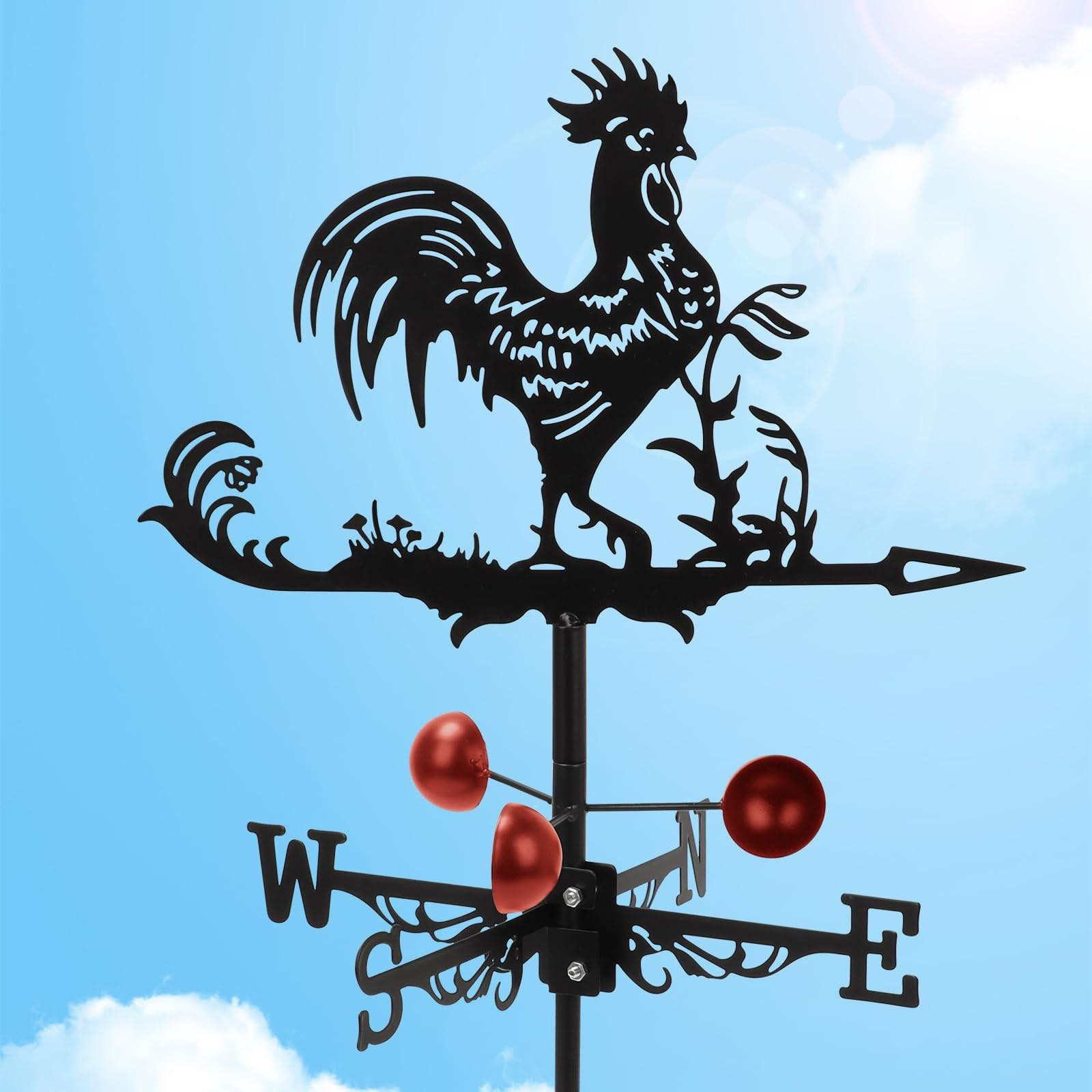 Merkloze decoratieve ijzeren windwijzer voor tuin en schuur
