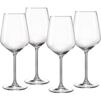Weinglas RITZENHOFF & BREKER "Rumba", transparent, B:9,5cm H:24,5cm Ø:9,5cm, Glas, Trinkgefäße, Weinglas, Burgunderglas im 4er Set, je 650 ml