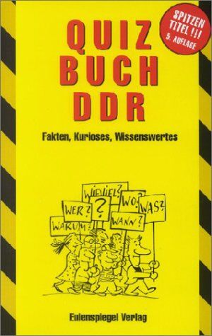 QUIZBUCH DDR. Fakten, Kurioses, Wissenswertes - Preis vom 10.10.2026 11:48:34 h