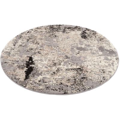 OCI DIE TEPPICHMARKE "JUWEL LIRAY, auch als Läufer und in Rund" rund 20 mm Höhe Kurzflor, Wohnzimmer, Marmor Optik, Hoch Tief Effekt, dichte Qualität