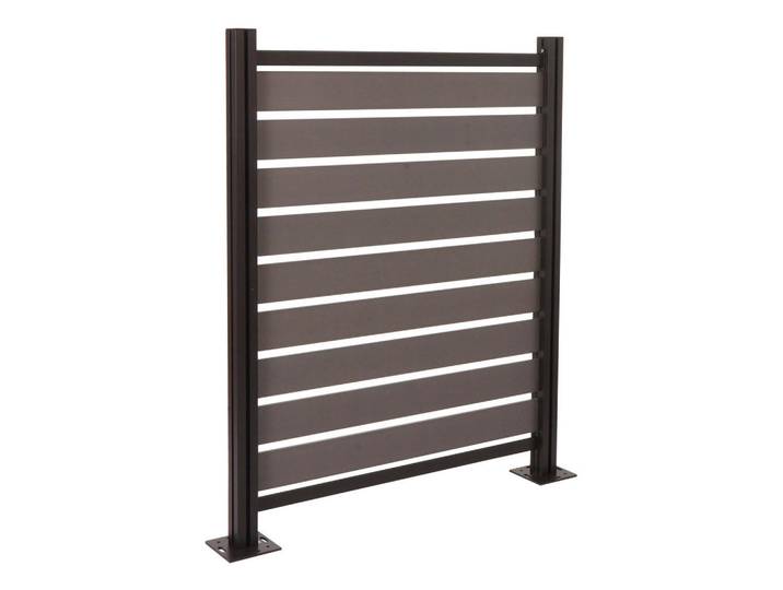 Jamb ALU Mülltonnen-Zaun Grau, Metall, 110x130x6 cm, Gartenzubehör, Gartenmöbel-Schutzhüllen