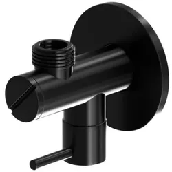 Steinberg Serie 100 Eckventil 1001640S 1/2" x 3/8", mit Schmutzfilter, Matt Black