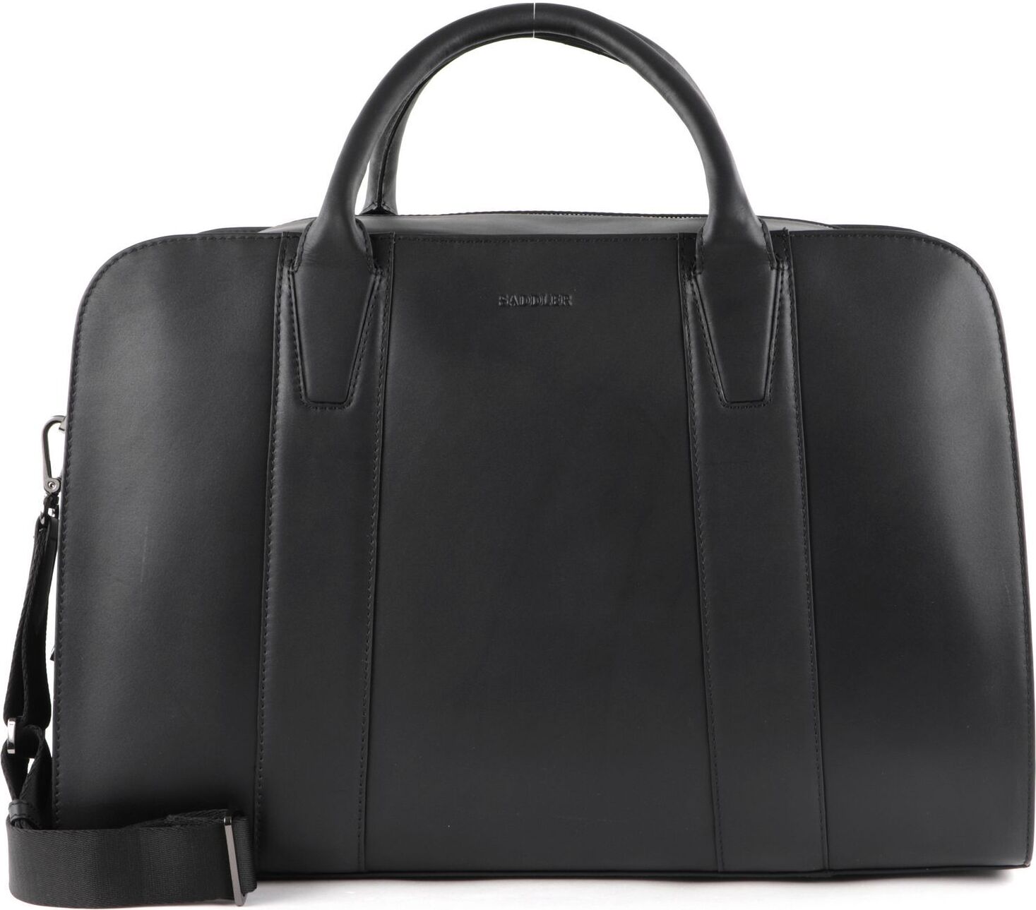SADDLER Leder Reisetasche Henkeltasche Sao Leather Bag Black schwarz
