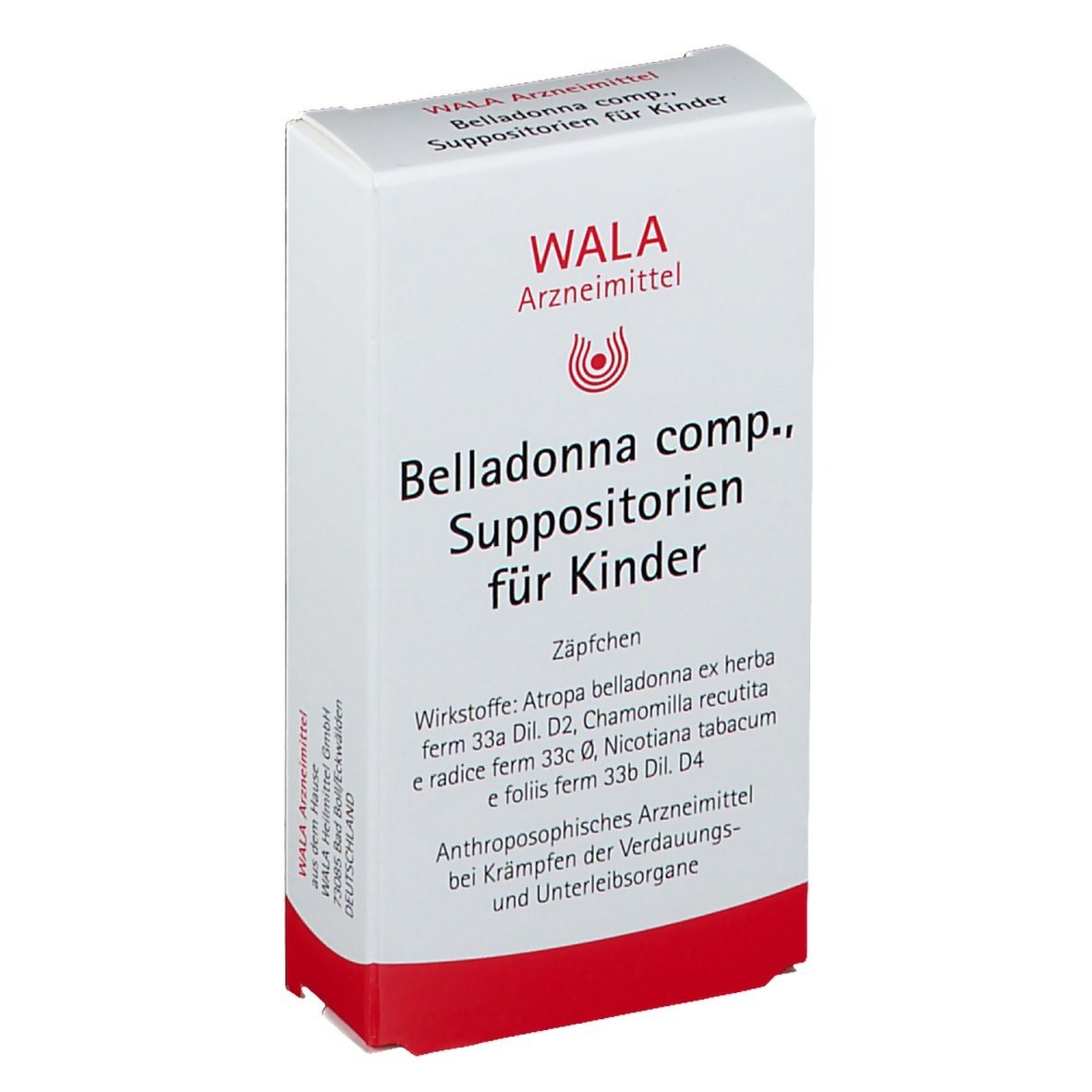 Belladonna COMP.Kindersuppositorien 10x1 g Kinder-Suppositorien