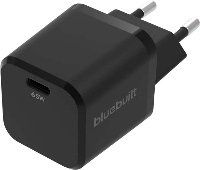 BlueBuilt 65W GaN USB-C Oplader - Zwart