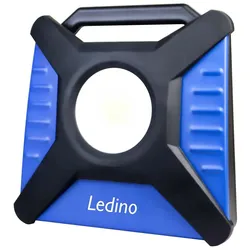 LED Hybridstrahler Arbeitsstrahler Lichtsäule Alu Gelb Hybrid IP54 H 60 cm
