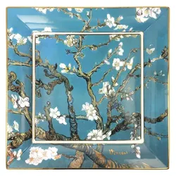 Goebel, Dekoschale, Schale Vincent van Gogh - Mandelbaum blau, New Bone China, Bunt, 30 x 30 cm, 67062531