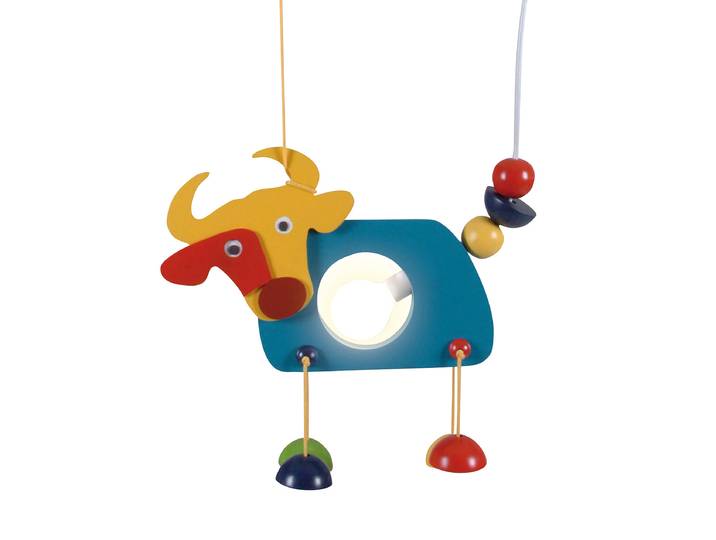 Suspension Multicolore chêne, laqué fer, laqué 37 x 85 x 5cm
