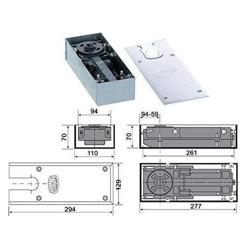 Assa Abloy Mab 7700 Inox Türschliesser Pav C/f105 Für (Indoor) (42623208)