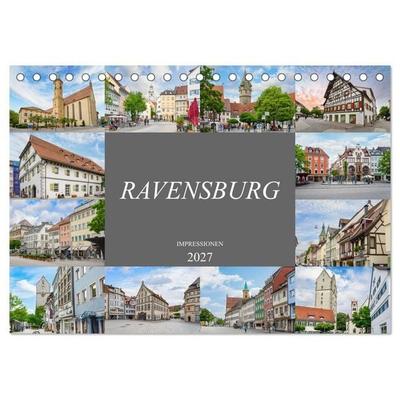 Ravensburg Impressionen (Tischkalender 2027 DIN A5 quer), CALVENDO Monatskalender