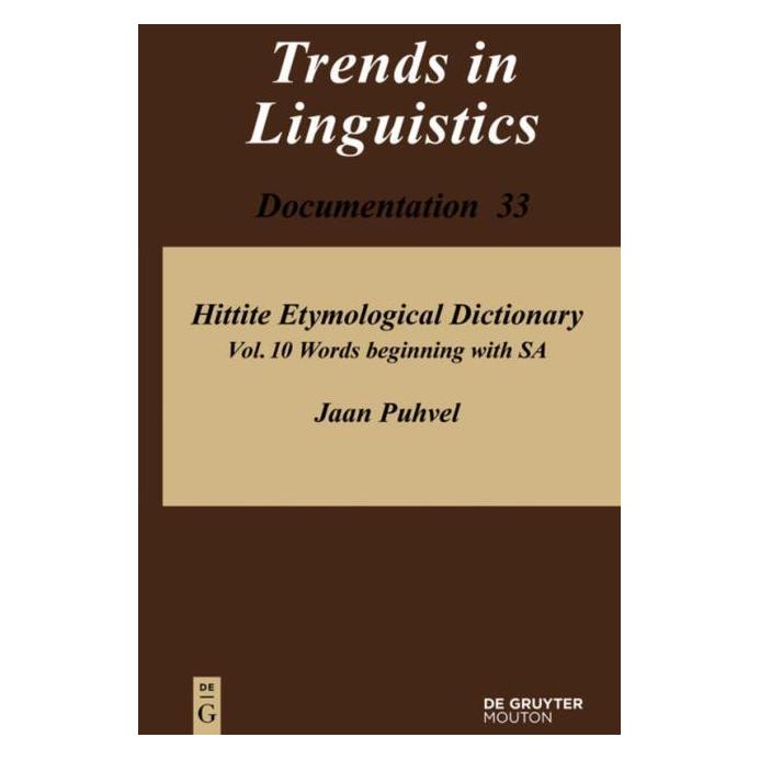 De Gruyter Puhvel:Words beginning with SA (Englisch, Hardcover, Jaan Puhvel) (67764403)