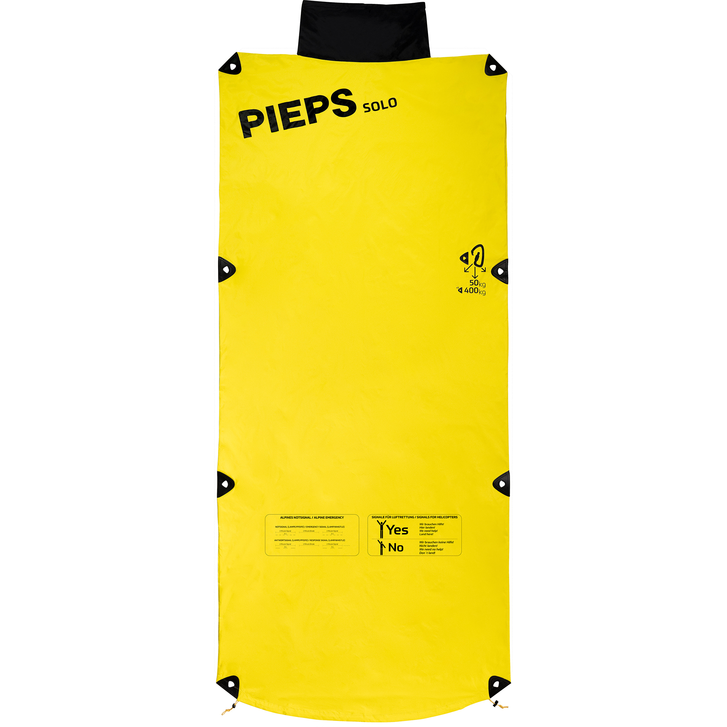 Pieps Solo Biwaksack gelb Trekking Windabweisend