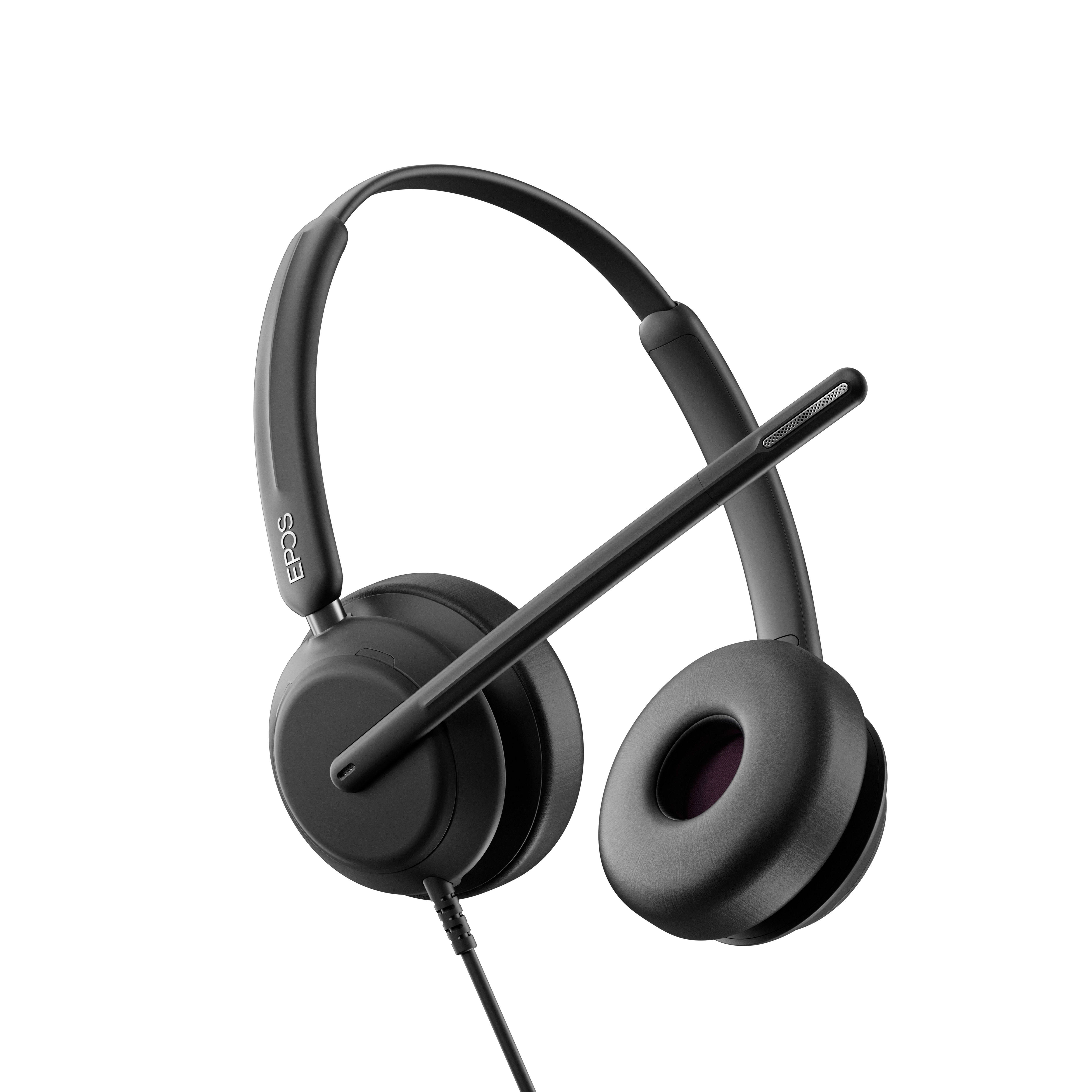 EPOS IMPACT 760 Stereo-Headset - UC-Version, USB-C/-A inkl. Inline-Controller, BrainAdapt-Technologie, EPOS AI, Ideal für Call Centers