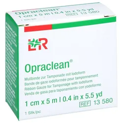 Opraclean Mullbinde z. Tamponade m. Jodoform 1cmx5m