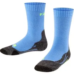 FALKE TK2 Kinder Socken, Größe 31-34 in Blau Blau