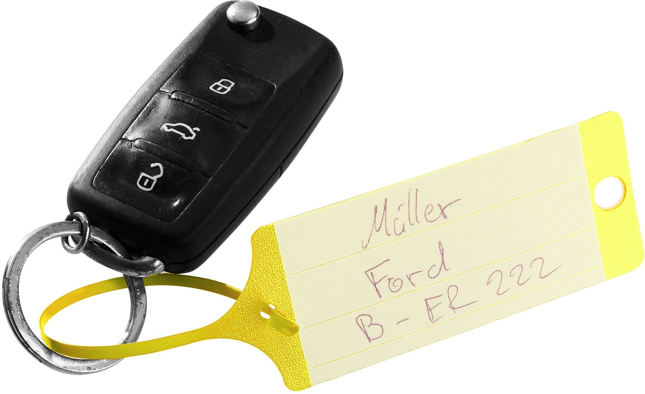 Identificador de llaves para taller mecánico FIX, neutro amarillo, PP