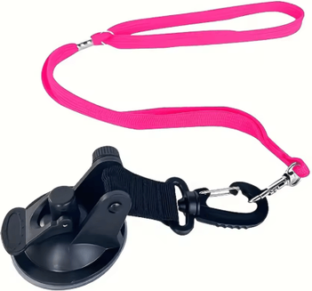 Inspire Picks Pet Grooming Station Harness With Suction Cup Bathing, Trimming & Blow Drying Restraint Set pink