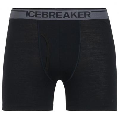 Icebreaker - Anatomica Boxers with Fly - Merinounterwäsche Gr XL schwarz