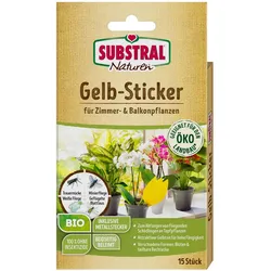 SUBSTRAL® Naturen® Fruchtfliegenfalle Gelbsticker gelb