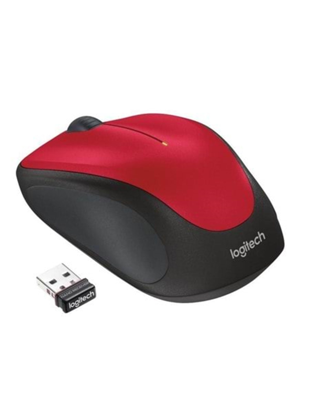 Logitech M235 Drahtlos Mouse - Red - Maus (Rot)