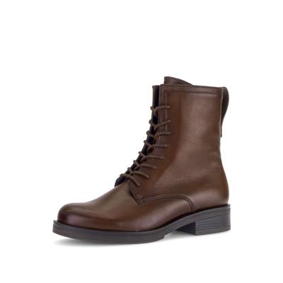 Schnürstiefelette GABOR "Schnürstiefelette", Damen, Gr. 35,5, braun, Schuhe Schnürstiefelette