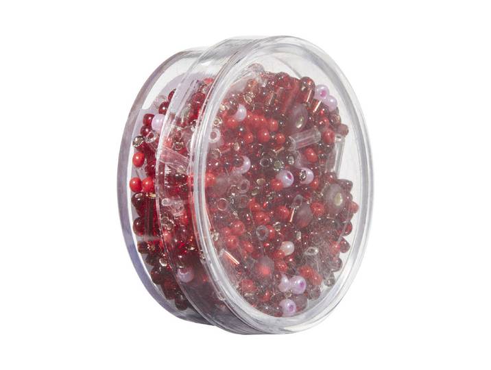 Glorex Perlen Rocailles Rot 17 g