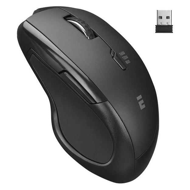 Everest Vezeték nélküli Egér - SM-32BT (Bluetooth, 1600 DPI, 6 gomb, optikai, fekete, RGB LED) (Kabellos) (PEREVESM-32BT)