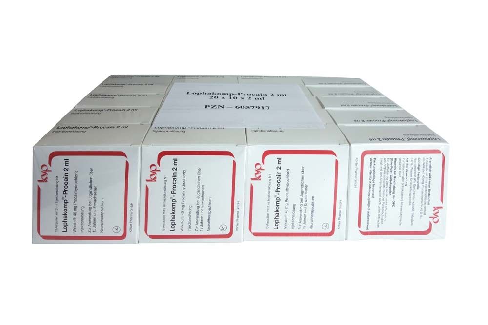 Lophakomp Procain 2 ml Injektionslösung 200x2