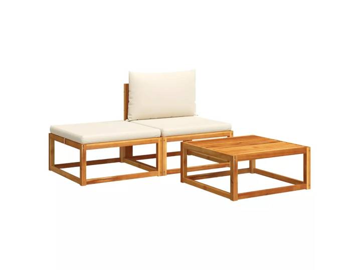 VidaXL - Gartensofa-set akazienholz, One Size, Braun