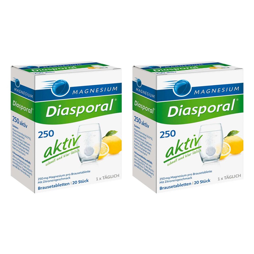 Protina Pharmazeutische GmbH Magnesium Diasporal 250 Aktiv Brausetabletten 08105893