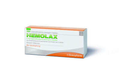 Hemopharm GmbH HEMOLAX 5 mg magensaftresistente überzogene Tabl. 100 St 18392271