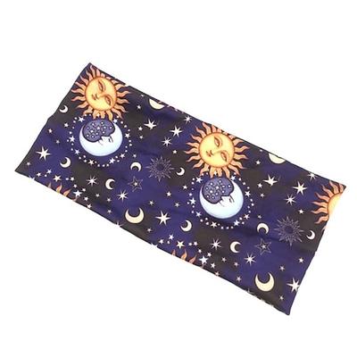 Bohend Boho Stirnband breit Yoga dehnbar Bandeau große Kopfbedeckung Sport sportlich Strand Haarschmuck für Frauen und Mädchen (1 Stück)