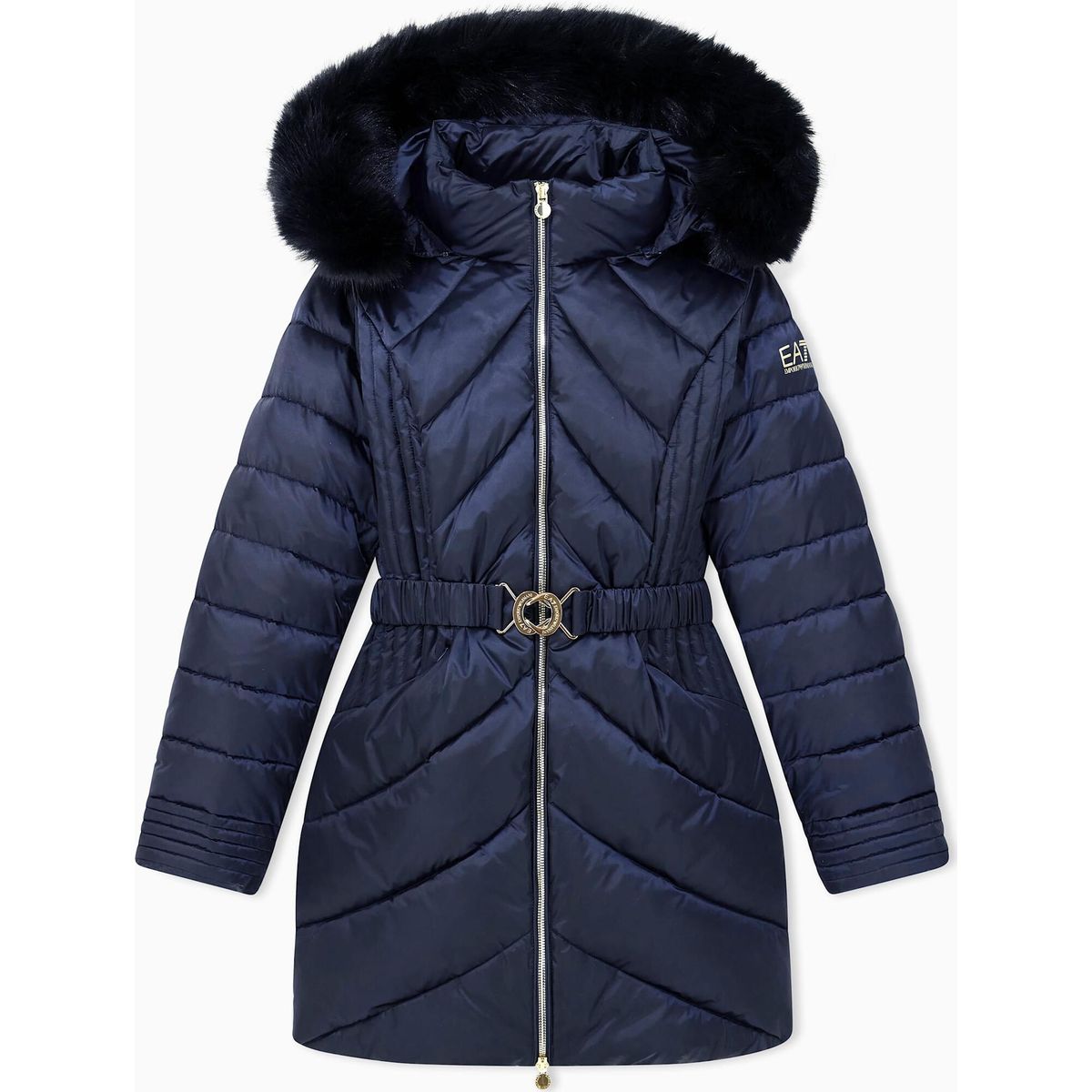 EA7 Mountain Winter Jackets W Slim Caban Jackets Medium Padded Shiny armani blue (UB102) XXS 7W001500 AF25639-UB102-XXS