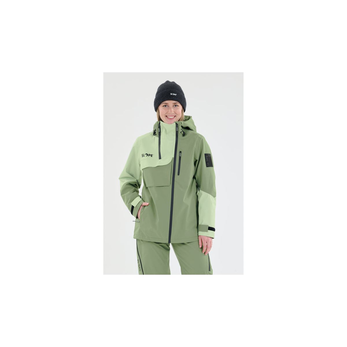 Slope Zuko W Ski Jacket W-pro 15000 hedge green (3068) XS SL243269-3068-XS